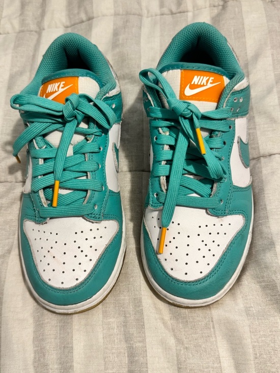 Nike Other - Nike Kids Teal, White and Orange Low-Top Sneakers